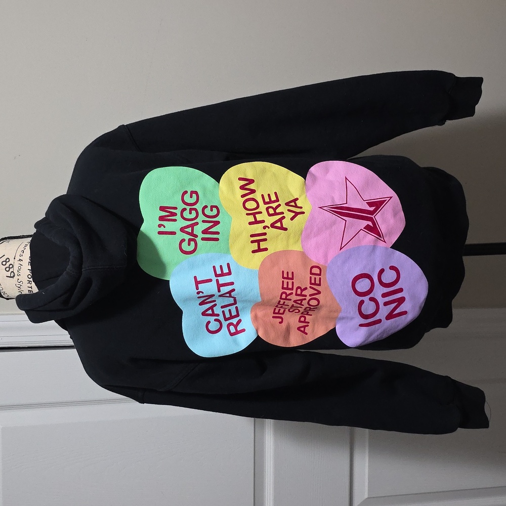 Jeffree Starr Unisex Limited Edition Candy Hearts Valentine's Day Hoodie Small